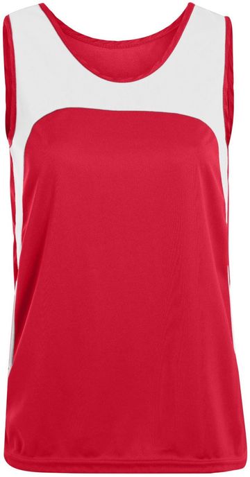 Augusta Ladies Wicking Polyester Sleeveless Jersey with Contrast Inserts